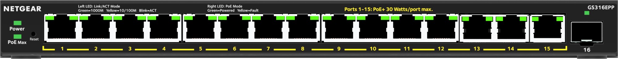 GS316EPP-100PES - Netgear