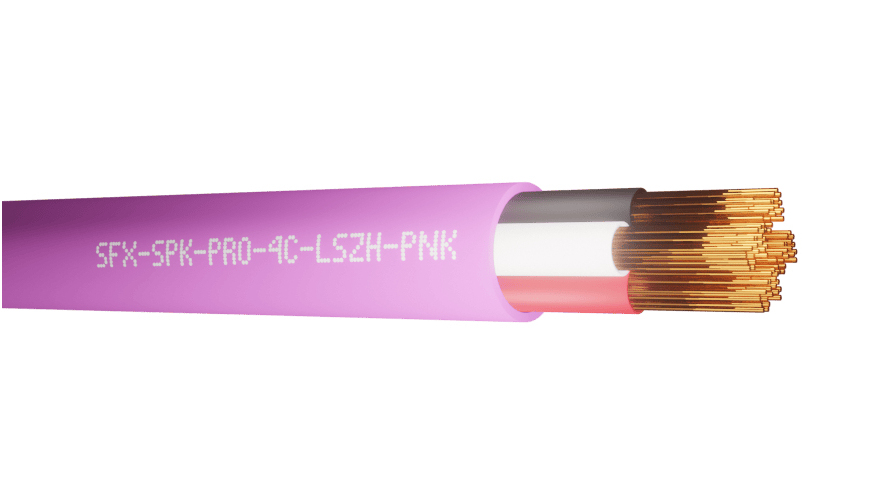 SFX/SPK-PRO-4C-LSZH-PNK-100 - Securi-Flex